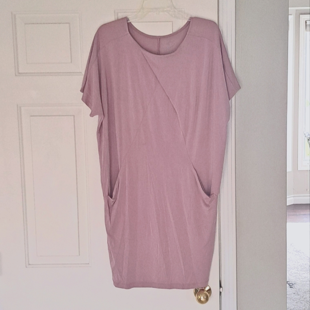 NY & Company Mauve Pink Summer Vacation Soft Dress.  Size M.